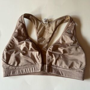 Lululemon Vintage RARE Lift and Separate Bra in Gold Tan Metallic 36C